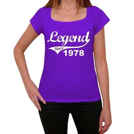 1978, Legend Since Womens T shirt Purple Birthday Gift 00131 - ultrabasic-com