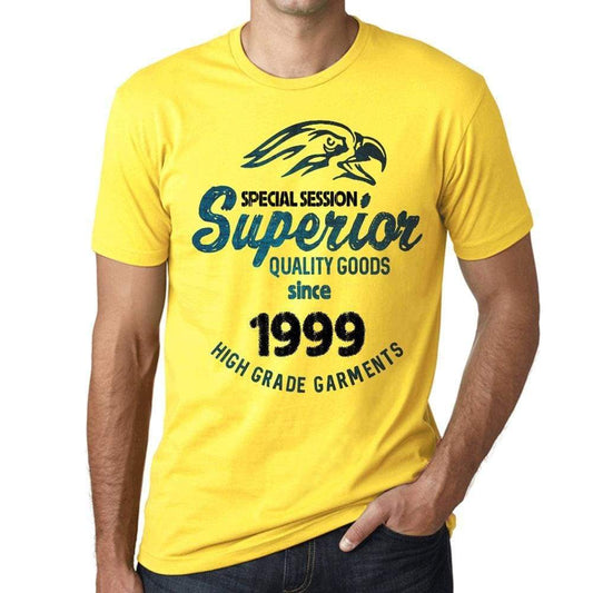 1999 Special Session Superior Since 1999 Mens T-Shirt Yellow Birthday Gift 00526 - Yellow / Xs - Casual