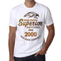 2000 Special Session Superior Since 2000 Mens T-Shirt White Birthday Gift 00522 - White / Xs - Casual