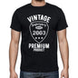 2003 Vintage Superior Black Mens Short Sleeve Round Neck T-Shirt 00102 - Black / S - Casual