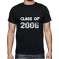 2006 Class Of Black Mens Short Sleeve Round Neck T-Shirt 00103 - Black / S - Casual