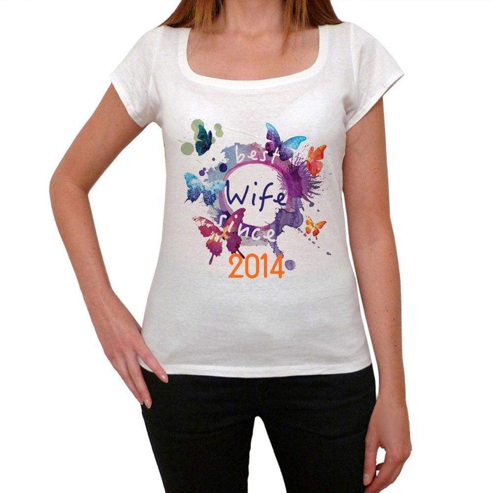 2014 Womens Short Sleeve Round Neck T-Shirt 00142 - Casual