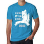 2046 Living Wild Since 2046 Mens T-Shirt Blue Birthday Gift 00499 - Blue / X-Small - Casual