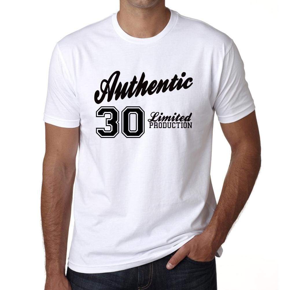 29 Authentic White Mens Short Sleeve Round Neck T-Shirt 00123 - White / S - Casual