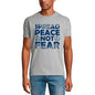 ULTRABASIC Graphic Men's T-Shirt Spread Peace Not Fear - Novelty Shirt