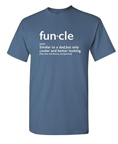 Men's T-Shirt Graphic Novelty Funny T Shirt Funcle Gift for Uncle Denim
