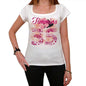 35 Timmins City With Number Womens Short Sleeve Round White T-Shirt 00008 - Casual