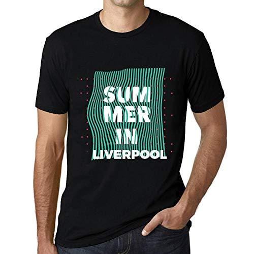Ultrabasic - Homme Graphique Summer in Liverpool Noir Profond