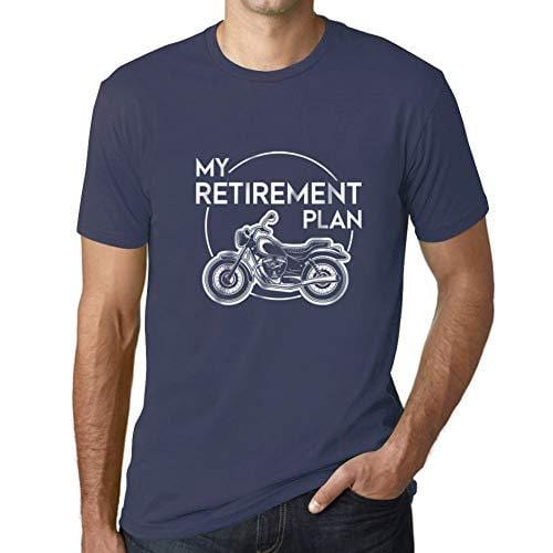 Ultrabasic - Homme T-Shirt Graphique Retirement Plan Imprimé Lettres Noël Cadeau Denim