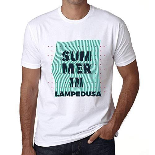 Ultrabasic - Homme Graphique Summer in LAMPEDUSA Blanc