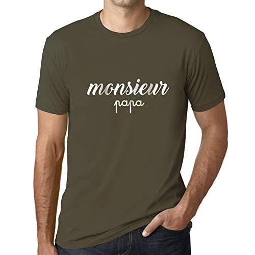 Ultrabasic - Homme T-Shirt Graphique Monsieur Papa Imprimé Lettres Noël Cadeau Army