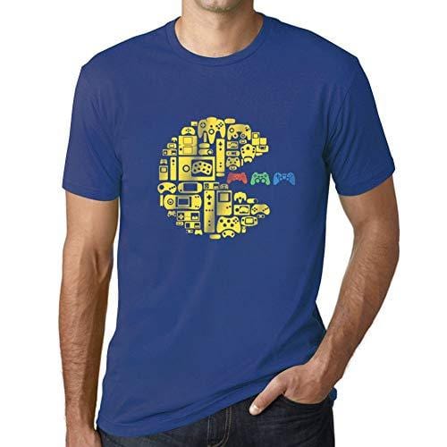 Ultrabasic - Graphique Homme Classique Vintage Manette T-Shirt Esports Cadeau Imprimé Tée-Shirt Royal