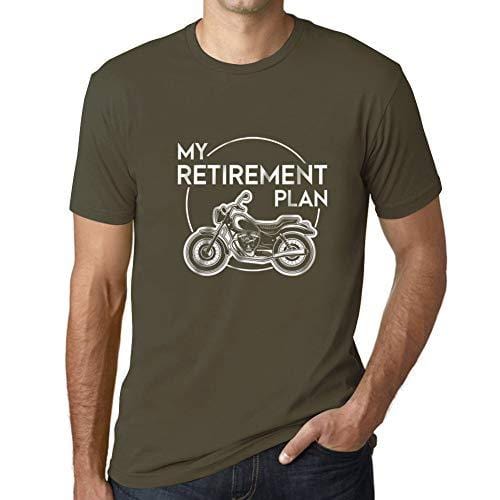 Ultrabasic - Homme T-Shirt Graphique Retirement Plan Imprimé Lettres Noël Cadeau Army