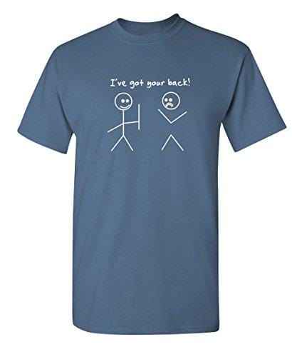 Men's T-shirt I Got Your Back Graphic Novelty Sarcastic Funny Aqua Blue