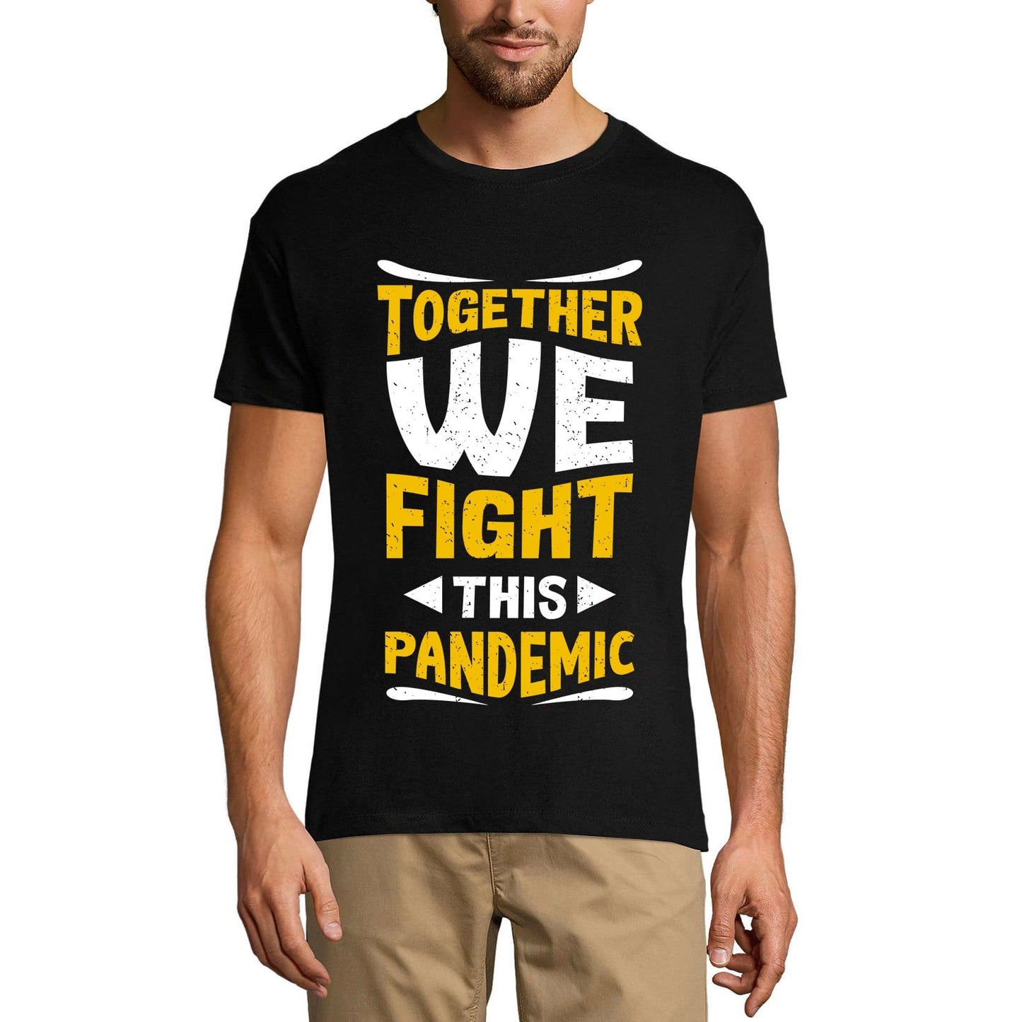 ULTRABASIC Men's Graphic T-Shirt Together We Fight This Pandemic - Lockdown Shirt