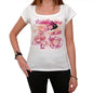 46 Riomaggiore City With Number Womens Short Sleeve Round White T-Shirt 00008 - White / Xs - Casual
