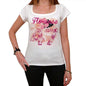 47 Florence City With Number Womens Short Sleeve Round White T-Shirt 00008 - White / Xs - Casual