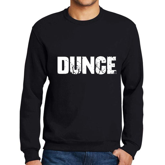 Ultrabasic Homme Imprimé Graphique Sweat-Shirt Popular Words Dunce Noir Profond