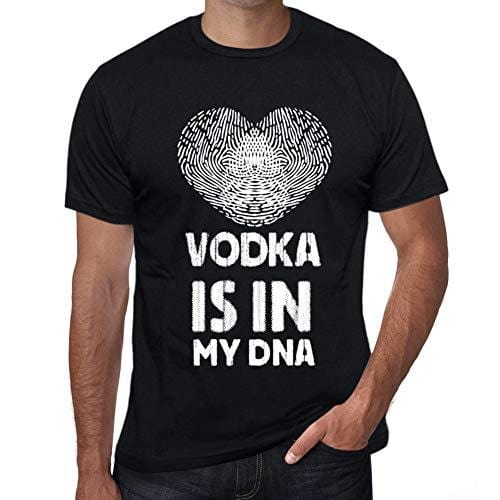 Ultrabasic - Homme T-Shirt Graphique Vodka is in My DNA Noir Profond