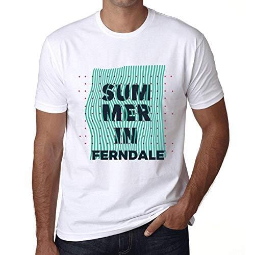 Ultrabasic - Homme Graphique Summer in Ferndale Blanc