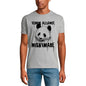 ULTRABASIC Men's Graphic T-Shirt Terror Alliance Nightmare - Panda Shirt for Men