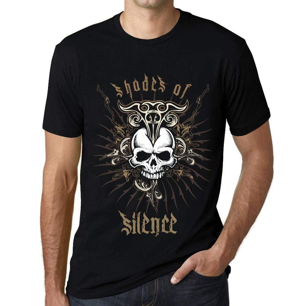 Ultrabasic - Homme T-Shirt Graphique Shades of Silence Noir Profond