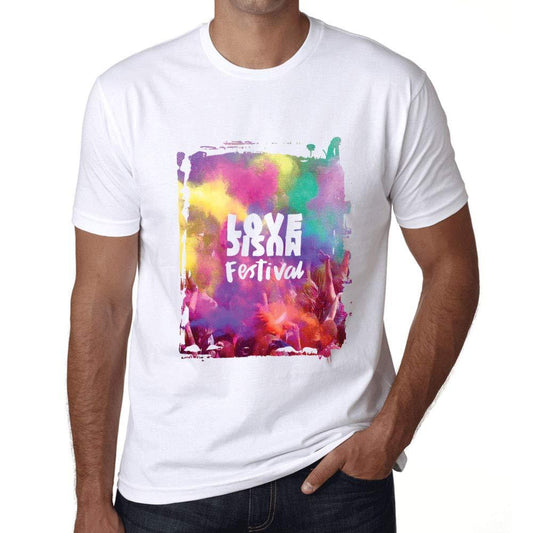 Ultrabasic Homme T-Shirt Graphique Love Music Festival Blanc