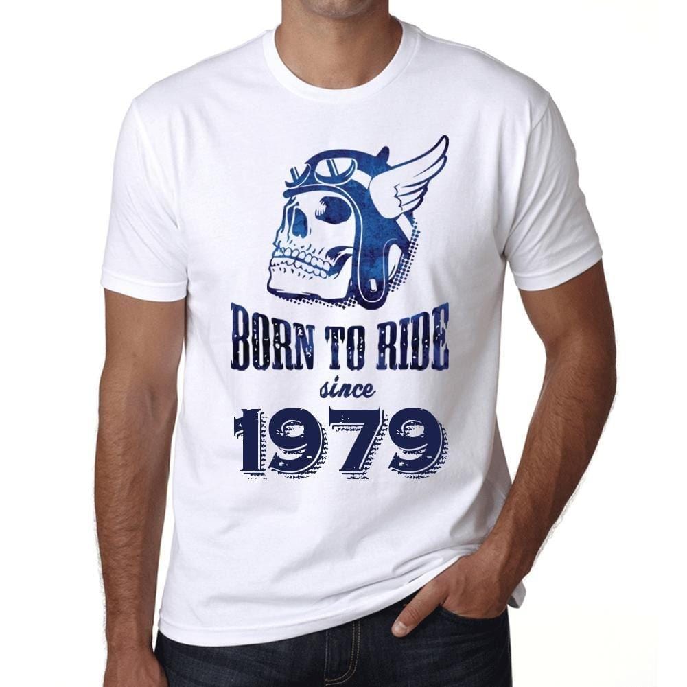 Homme Tee Vintage T Shirt 1979, Born to Ride Since 1979