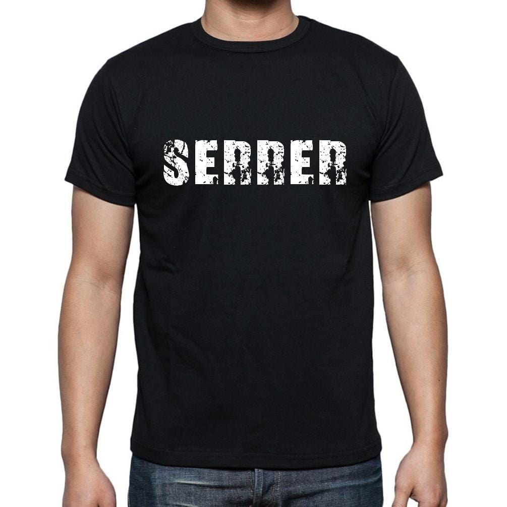 serrer, t-Shirt pour Homme, en Coton, col Rond, Noir