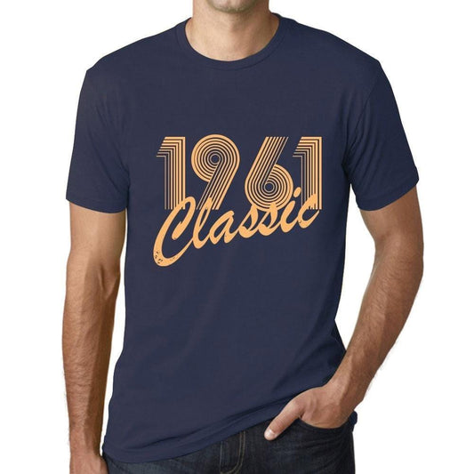 Ultrabasic - Homme T-Shirt Graphique Years Lines Classic 1961 French Marine