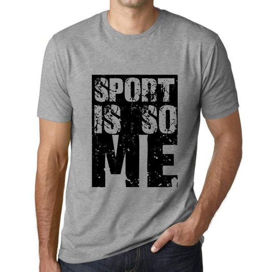 Homme T-Shirt Graphique Sport is So Me Gris Chiné