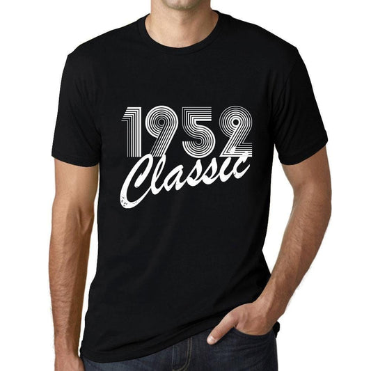 Ultrabasic - Homme T-Shirt Graphique Years Lines Classic 1952 Noir Profond