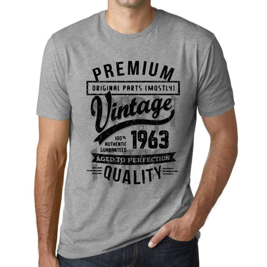 Ultrabasic - Homme T-Shirt Graphique 1963 Aged to Perfection Tee Shirt Cadeau d'anniversaire