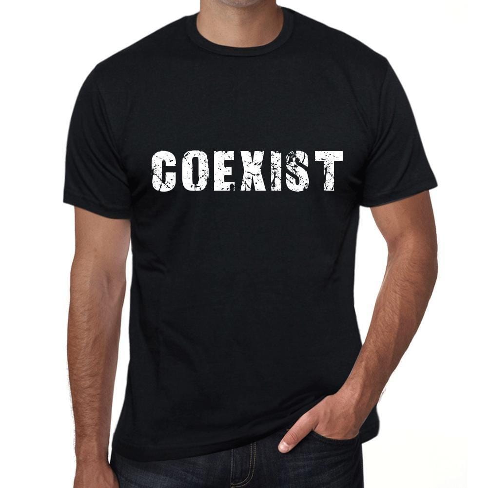 Homme T Shirt Graphique Imprimé Vintage Tee Coexist
