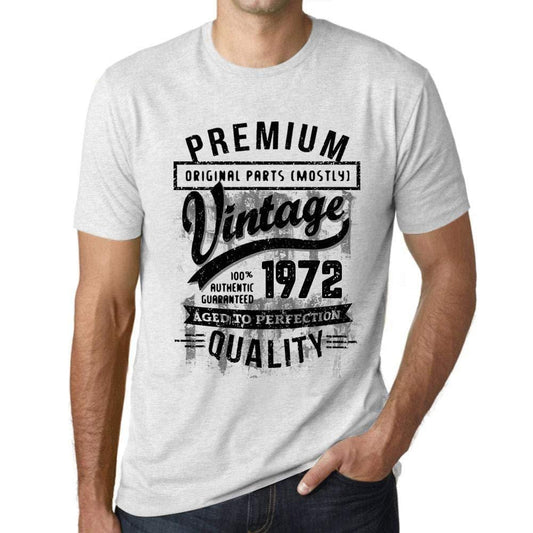 Ultrabasic - Homme T-Shirt Graphique 1972 Aged to Perfection Tee Shirt Cadeau d'anniversaire