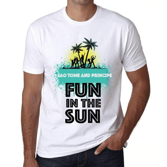 Homme T Shirt Graphique Imprimé Vintage Tee Summer Dance SAO Tome and Principe Blanc