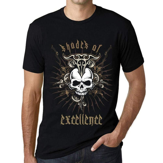 Ultrabasic - Homme T-Shirt Graphique Shades of Excellence Noir Profond