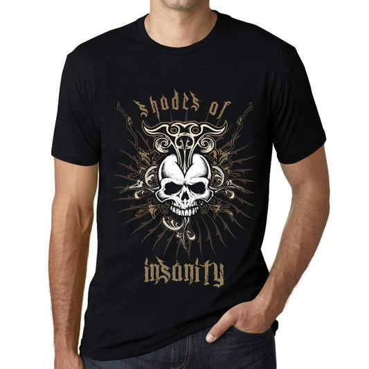 Ultrabasic - Homme T-Shirt Graphique Shades of Insanity Noir Profond