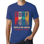 Men&rsquo;s Graphic T-Shirt Surf Summer Time BOCA DE AROA Royal Blue - Ultrabasic