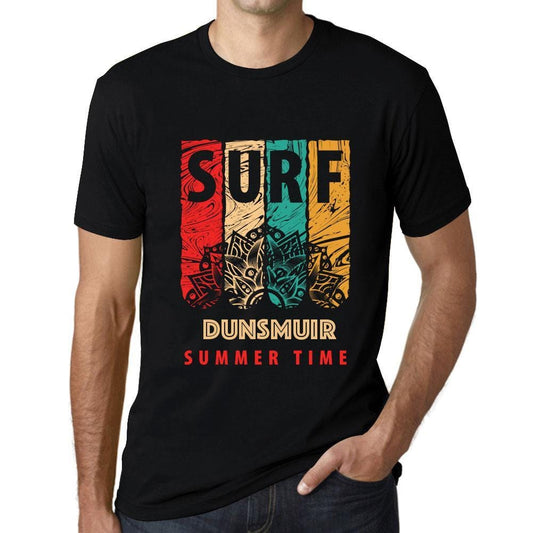 Men&rsquo;s Graphic T-Shirt Surf Summer Time DUNSMUIR Deep Black - Ultrabasic
