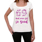 69 And Never Felt So Good, White, Women's Short Sleeve Round Neck T-shirt, Gift T-shirt 00372 - Ultrabasic
