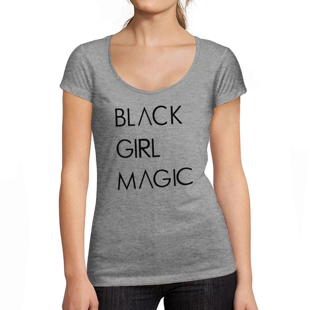Graphic Black Girl Magic Women's Tee Shirt White Letters Print T-Shirt - Ultrabasic