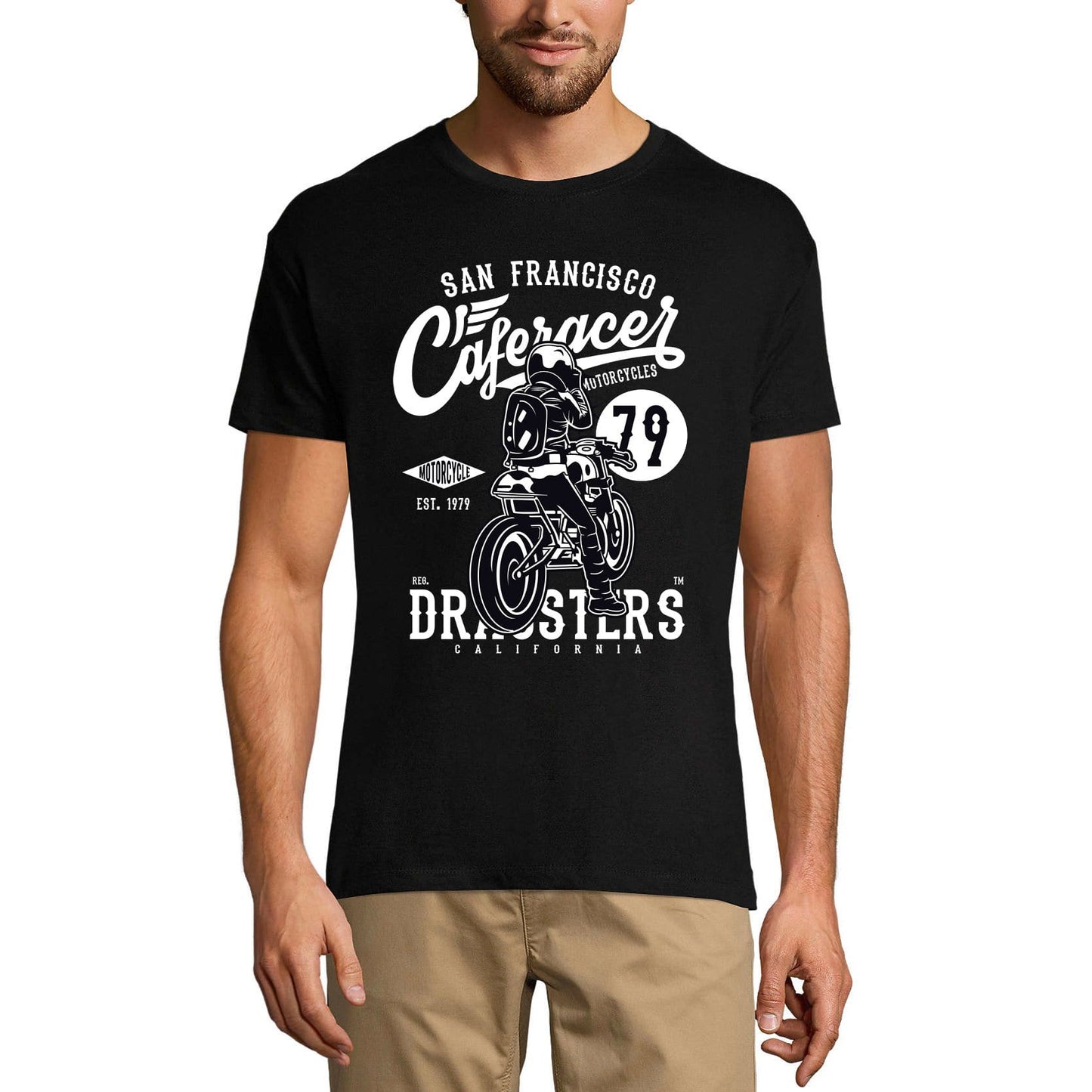 ULTRABASIC Men's T-Shirt Caferacer Since 79 San Francisco - Motorcycle Shirt for Men