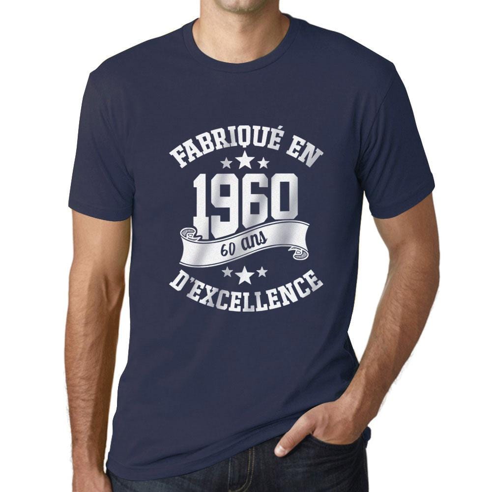 Men's Graphic Fabriqué en 1960, 60 Ans d'être Génial T-Shirt