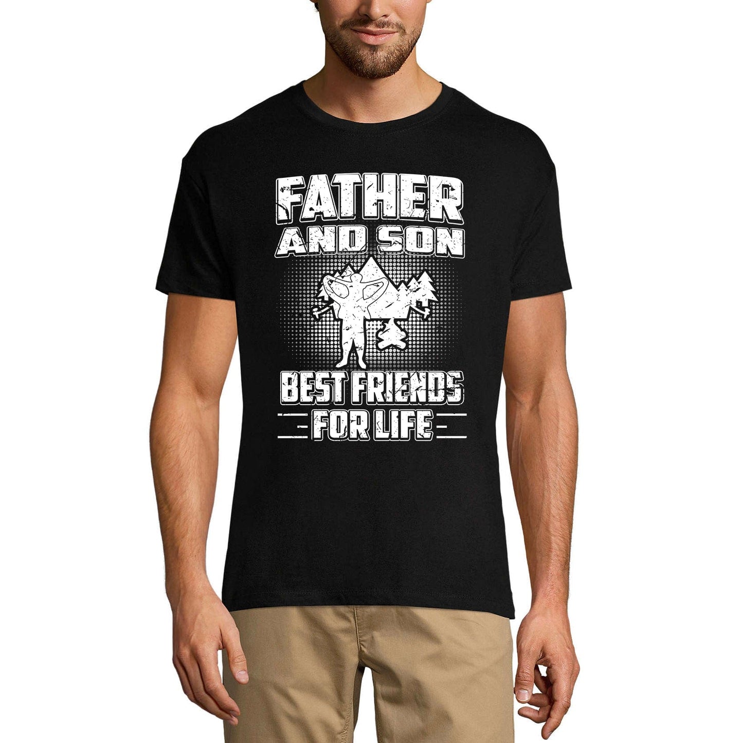 ULTRABASIC Men's Novelty T-Shirt Father and Son Best Friends for Life Tee Shirt