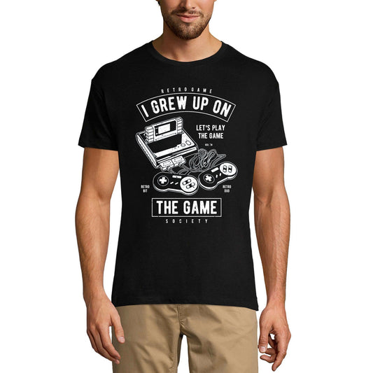 ULTRABASIC Men's Gaming T-Shirt Retro Game I Grew Up On The Game - Gamer Tee Shirt