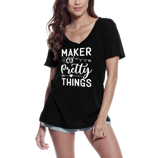 ULTRABASIC Women's T-Shirt Maker of Pretty Things - Short Sleeve Tee Shirt Tops
