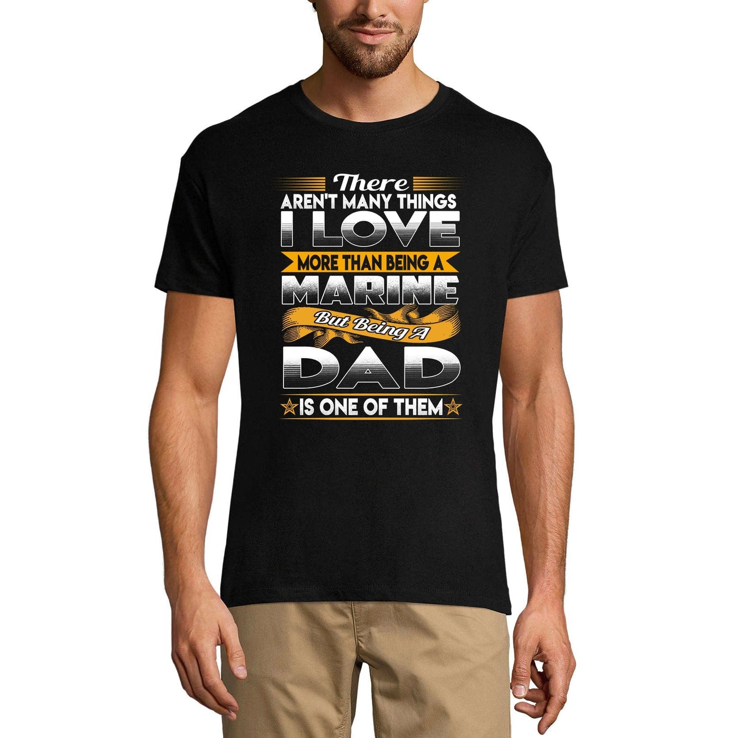 ULTRABASIC Men's Novelty T-Shirt Marine Dad - Father Tee Shirt