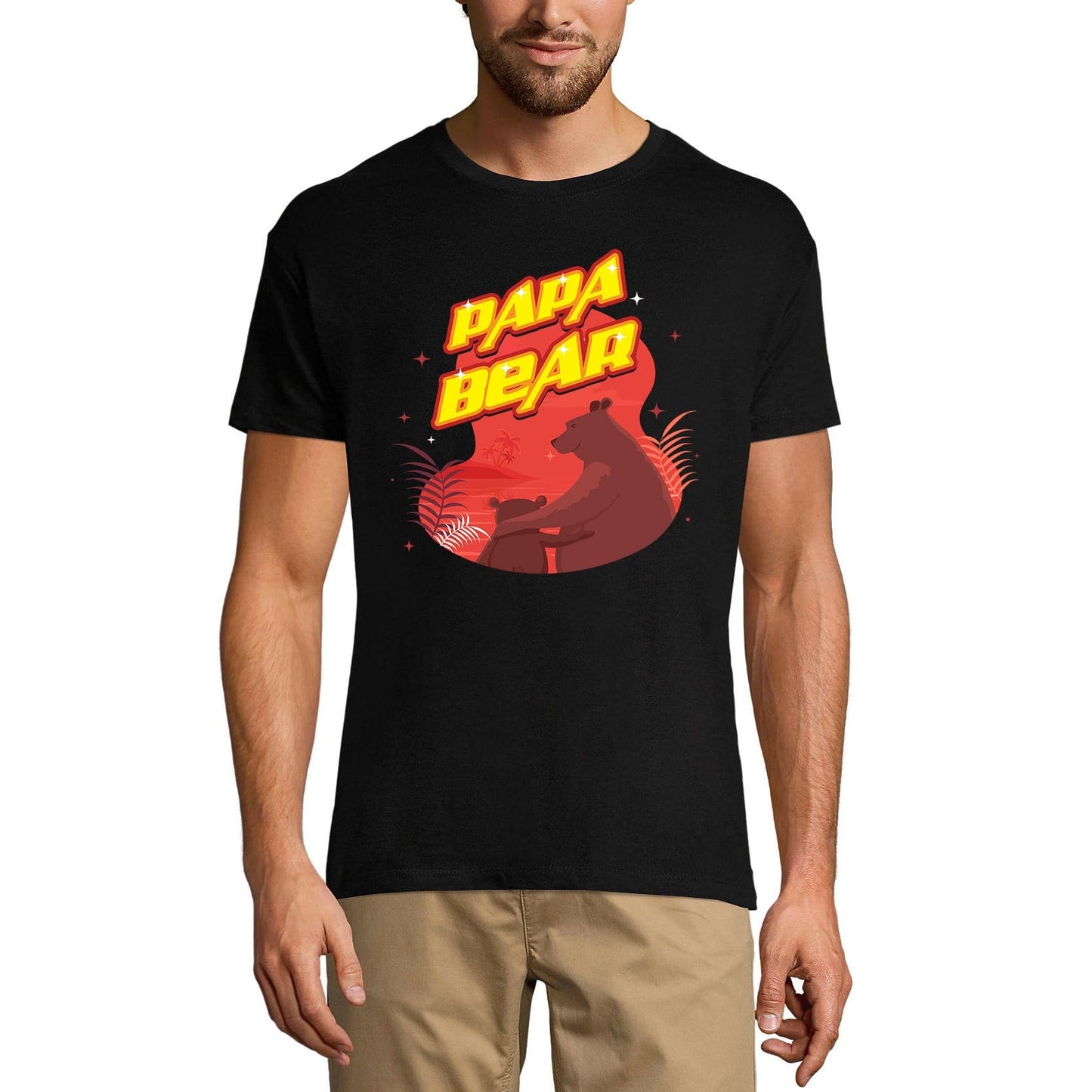 ULTRABASIC Men's T-Shirt Papa Bear - Funny Gifts for Dad Jokes Daddy