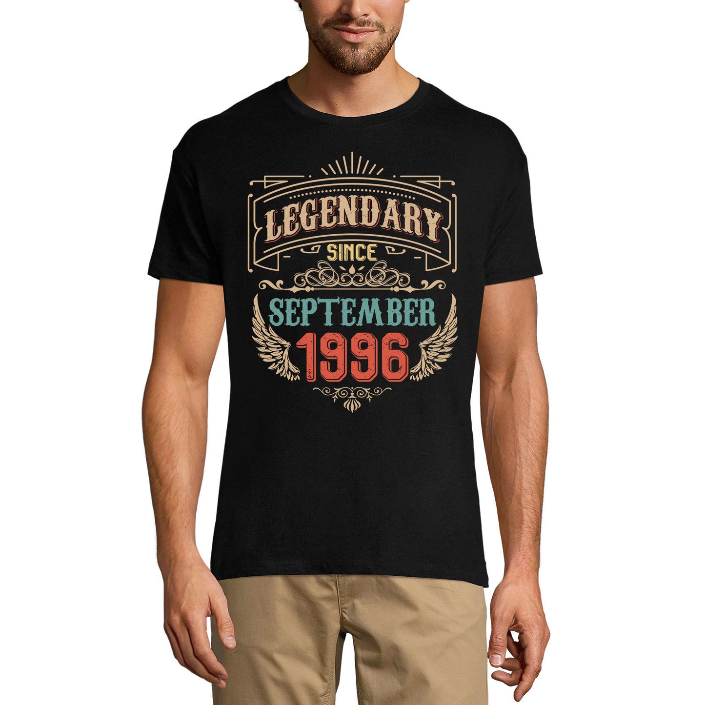 ULTRABASIC Men's T-Shirt Legendary Since September 1996 25 - Gift for 25th Birthday Tee Shirt